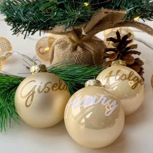 Weihnachtskugel personalisiert, Weihnachtsbaumkugeln mit Namen, personalisierte Weihnachtskugel, Christbaumkugel personalisiert