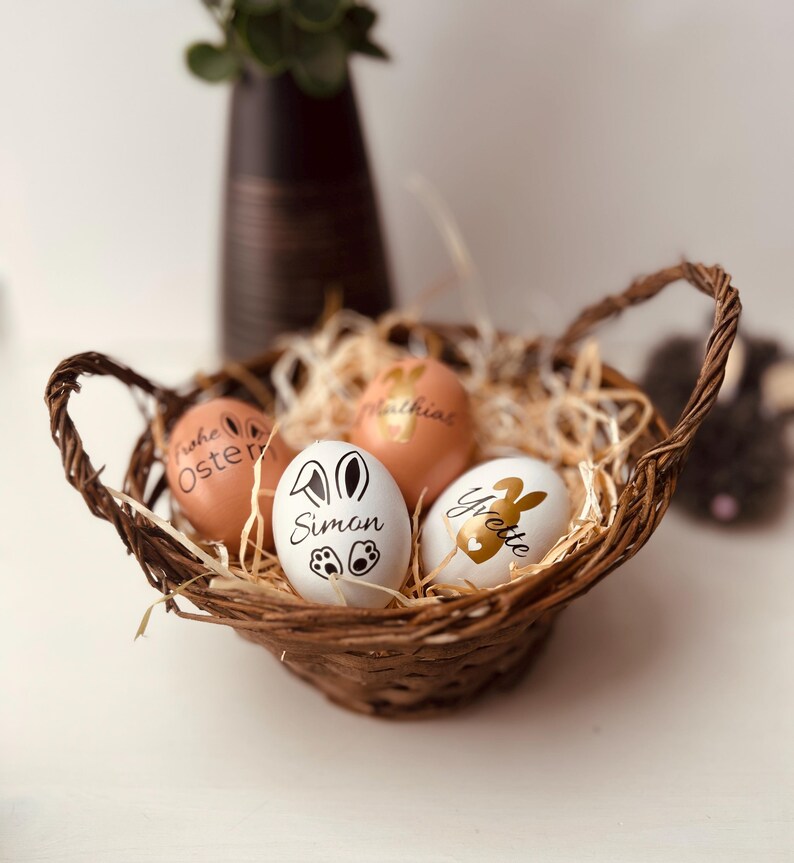 Mitbringsel, Geschenkidee Ostern, Tisch Deko Ostern, Osteranhänger, Ostergeschenk Personalisiert, Osterei zum Aufhängen, Kleine Mitbringsel, Mitbringsel Ostern, Kleinigkeit zu Ostern, Ostergeschenk für Freunde, Personalisierte Ostereier, Osterei Anhänger, Deko Ostereier Holz