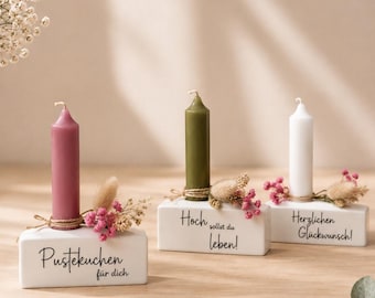 Table decorations for birthdays, birthday gifts for mom, gifts for girlfriend, small birthday present, candle with saying