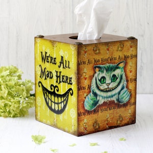 Taschentuchbox Bezug Alice im Wunderland Grinsekatze