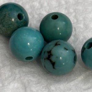 6 mm stabilisierte amerikanische Türkisperlen
