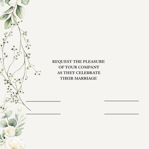 Elegant Floral Wedding Invitation: Rose, Botanical, Pink Designs - Etsy