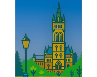 University of Glasgow | Wall Art Print | Glasgow Home Decor | Gift | Collectable
