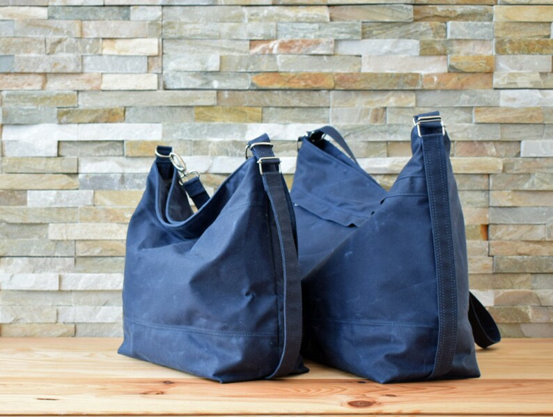 Waxed canvas convertible bag, Diaper bag, Convertible backpack Brown image 7