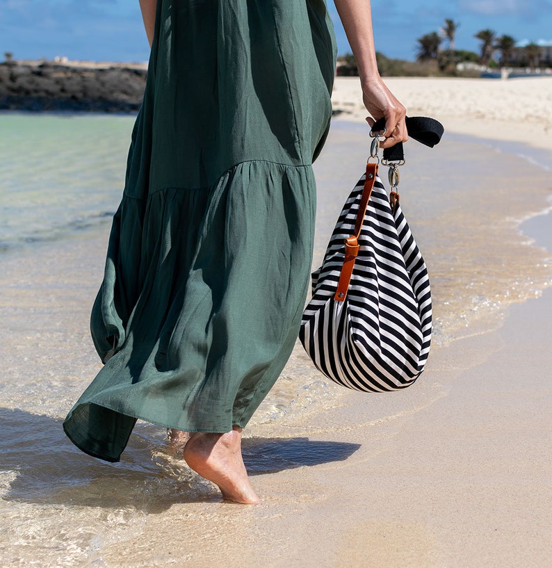 Maxi Bag, bolso bandolera Marina Blanco&Negro image 3