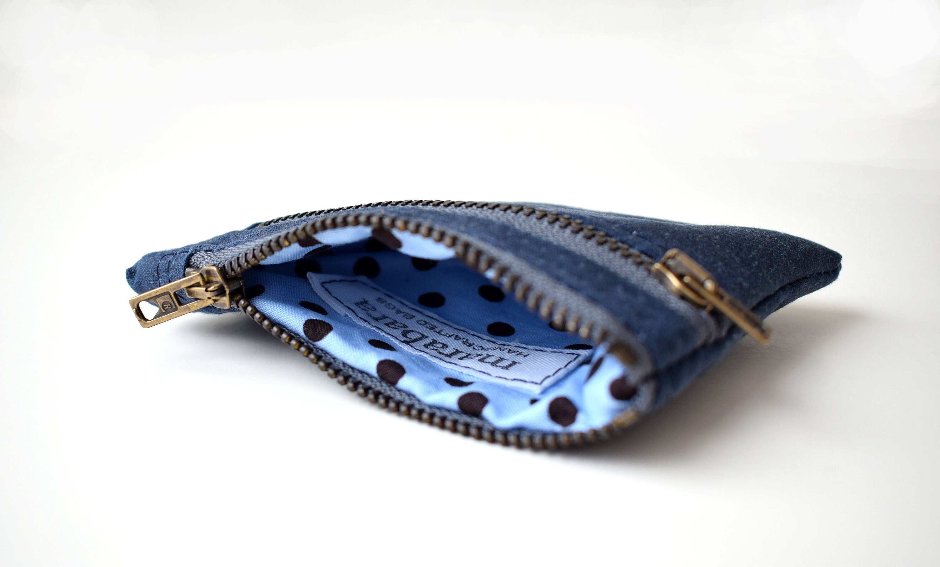 Zipper Wallets for Men or Women Waxed Canvas Keychain Wallet 