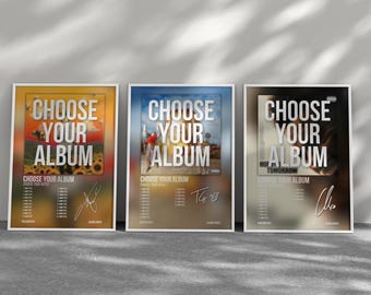 3 Custom Album Cover Poster | Personalized Music Art (Digital Download)