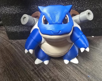 Figurka Blastoise'a – drukowana w 3D 15-centymetrowa figurka niebieskiego żółwia z anime, kolekcjonerska dekoracja dla graczy