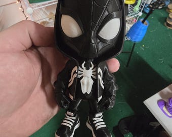 Figurka Venom Spider – drukowana w 3D, 15-centymetrowa, czarna figurka bohatera, kolekcjonerska figurka komiksowa