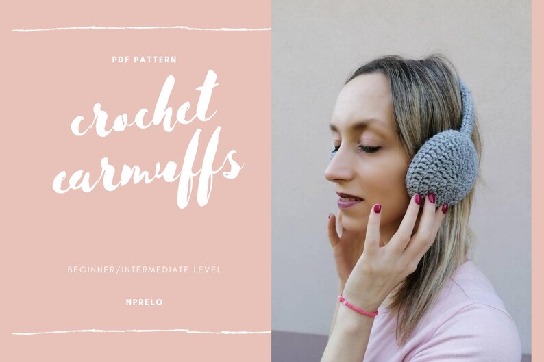 Crochet Earmuffs PDF PATTERN Crochet Earwarmer Ear Cover Etsy