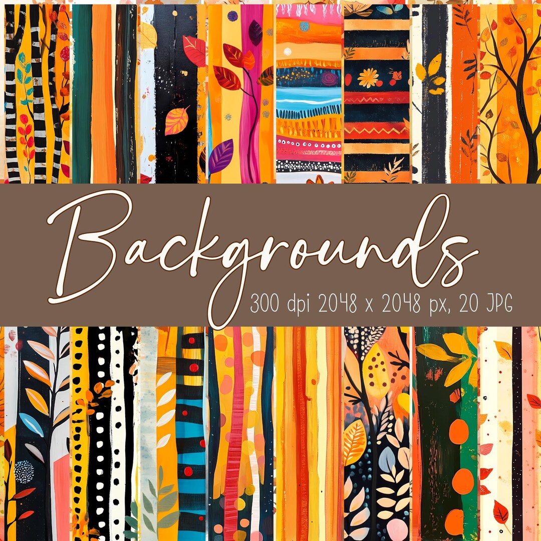 Fall Background, Cozy Autumn Paper Pack, Digital Scrapbook Papers ...