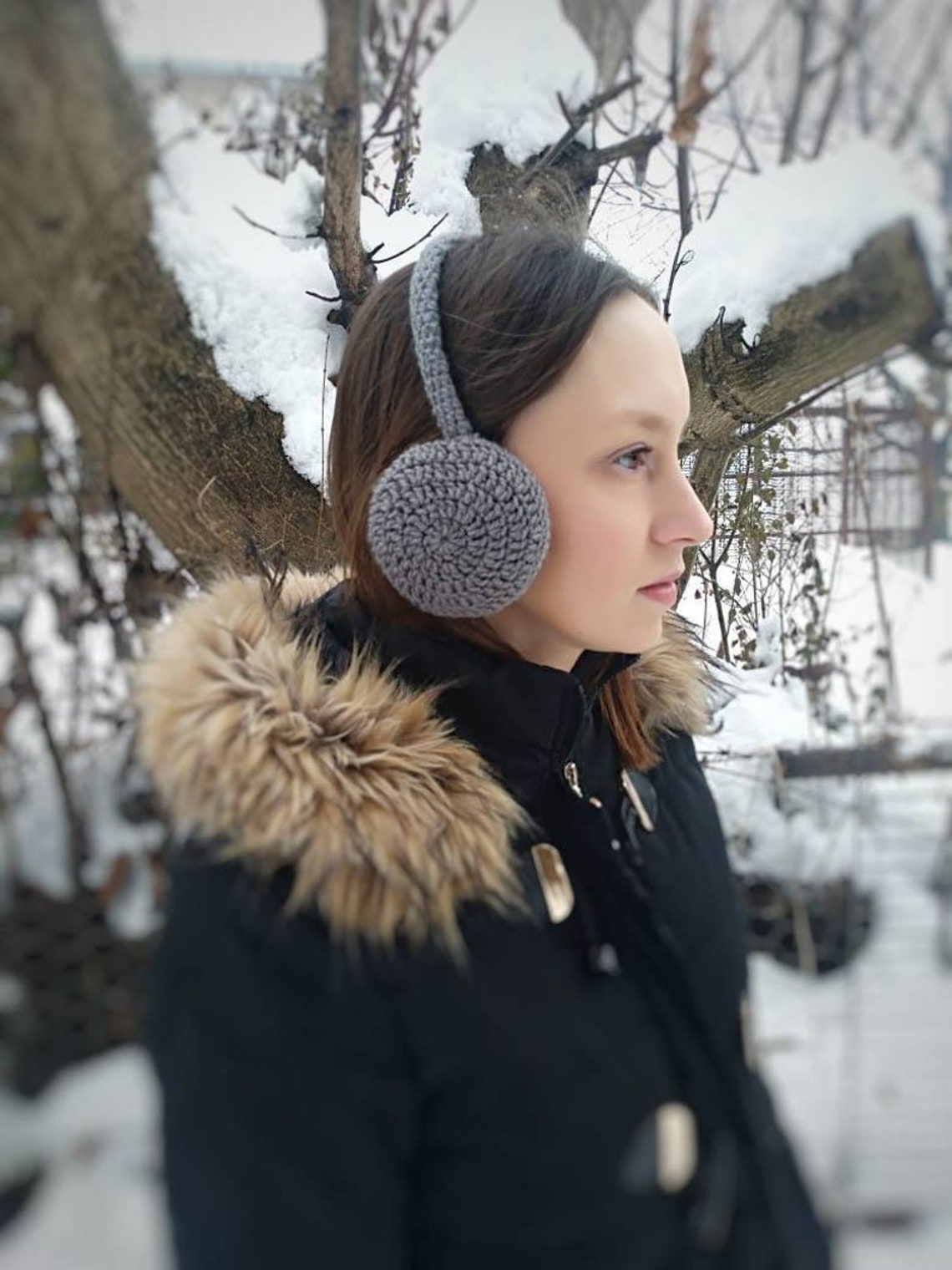 Crochet Earmuffs PDF PATTERN Crochet earwarmer Ear cover Etsy