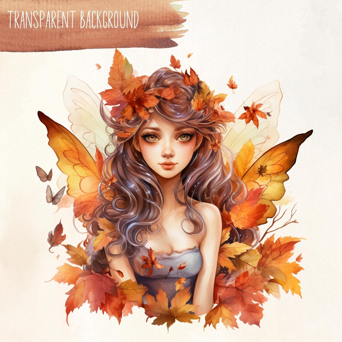 Fall Fairy Clipart Bundle Watercolor Autumn Girl Clip Art - Etsy