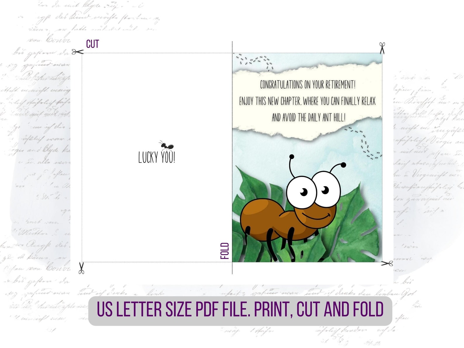 Printable Retirement Card Printable Funny Retirement Card - Etsy
