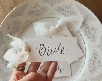 Custom Name Place Cards for Weddings, Showers & Events