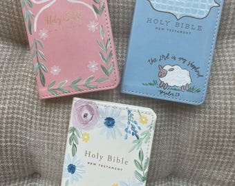 Hand-Painted Baby Bible - NIV,  Dedication Gift