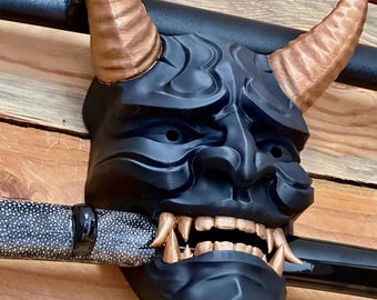 Support 2 Katanas ONI Mask