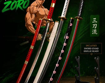 Pack 3 Zoro Steel katanas - Swords One piece