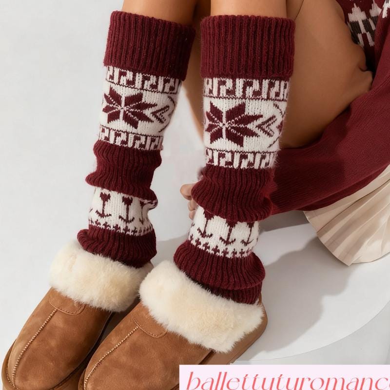 Jambières De Noël Pour Filles – Motifs Père Noël, Tissu Chaud Extensible, Pour Tenue Festive D'hiver