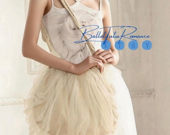 Tulle Ballet Bag for Dancers, Oversized Dance Shoulder Gym Bag with Braided Straps
