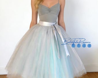 Customized Elegant Adult Ballet Tulle Skirt, Performance Practice Wear, Long Fluffy Dance Skirt, Photoshoot