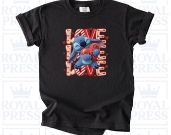 Cartoon Love: Youth Tee - Character Valentine's Day | Comfort Colors T-Shirt