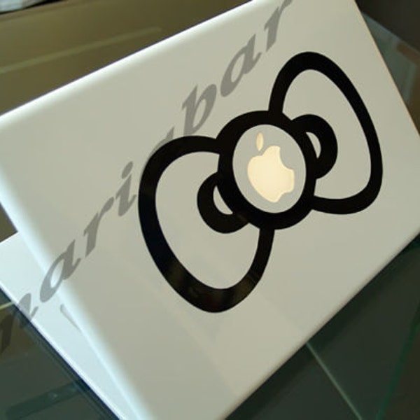 hello Kitty the bow Apple Macbook 13 15 17 inch laptop decal sticker