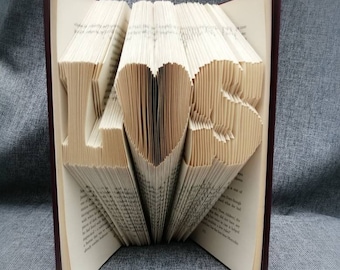 PERSONALISED FOLDED BOOK - thoughtful, unique gift