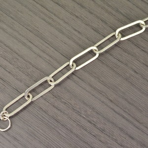 Chain Bracelet, solid sterling silver cable curb links