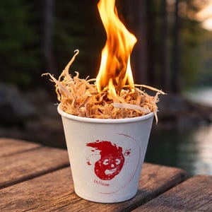 Natürlicher Feuerstarter Kanadisches handgefertigtes Feuerstarter-Werkzeug für Kamin Camping Holzherd BBQ Vorteilspack Feuerstarter für Feuerstelle Geschenk