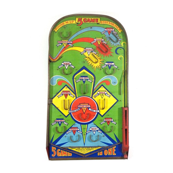 Tabletop Pinball Etsy