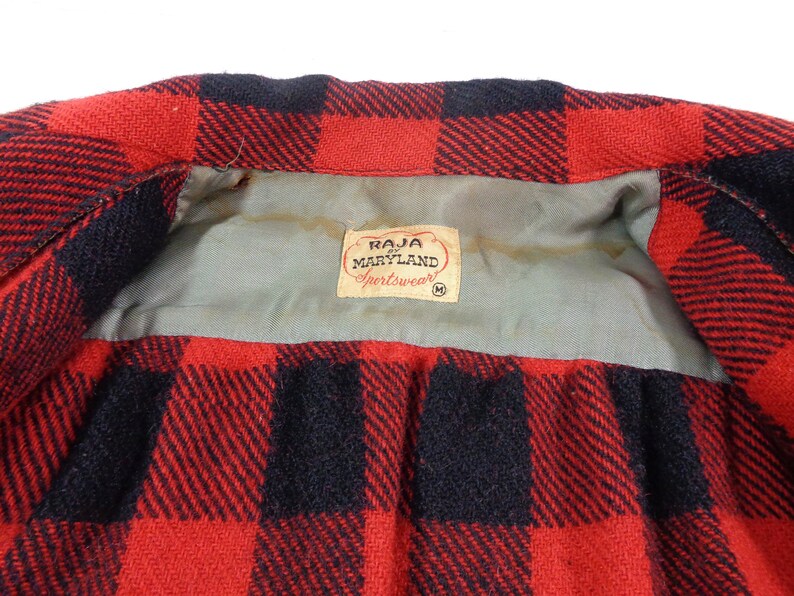 Vintage Wool Hunting Coat 1950s Raja by Maryland Sportswear - Etsy