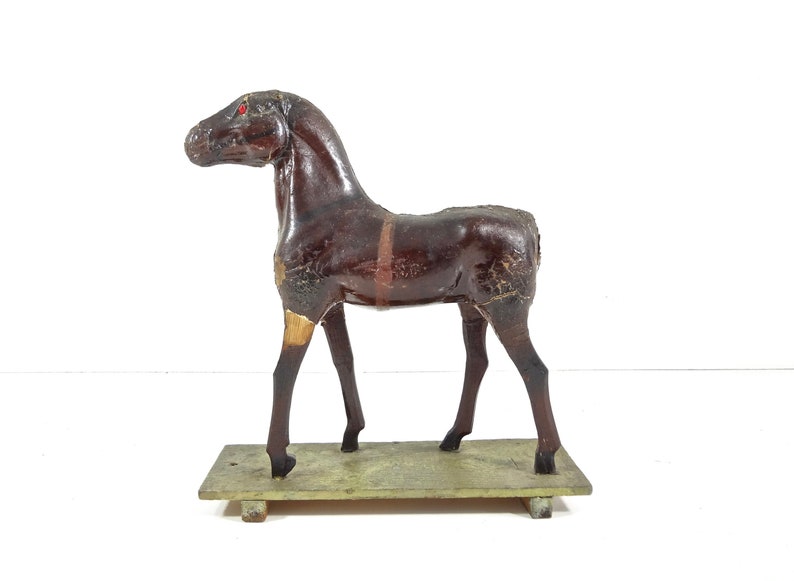 antique horse pull toy