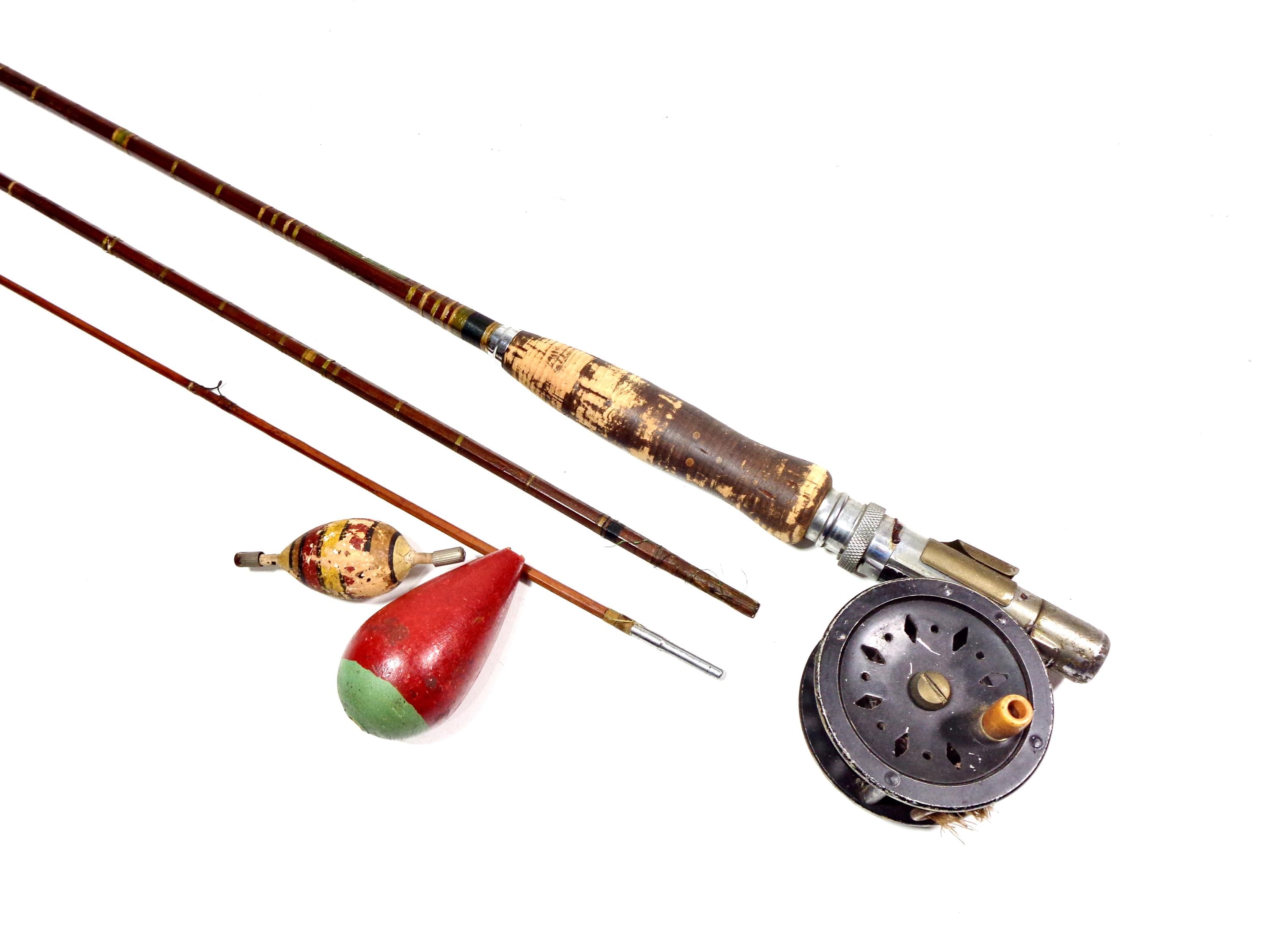 Fly Rod Primitive Fishing Pole Antique Bamboo Fly Fishing Rod