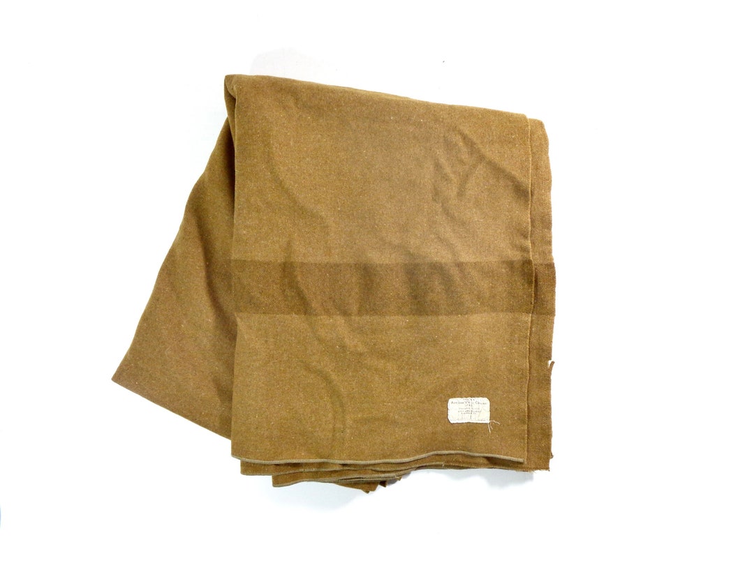 Vintage WWI US Army Wool Blanket With 1917 Tag American Woolen Etsy