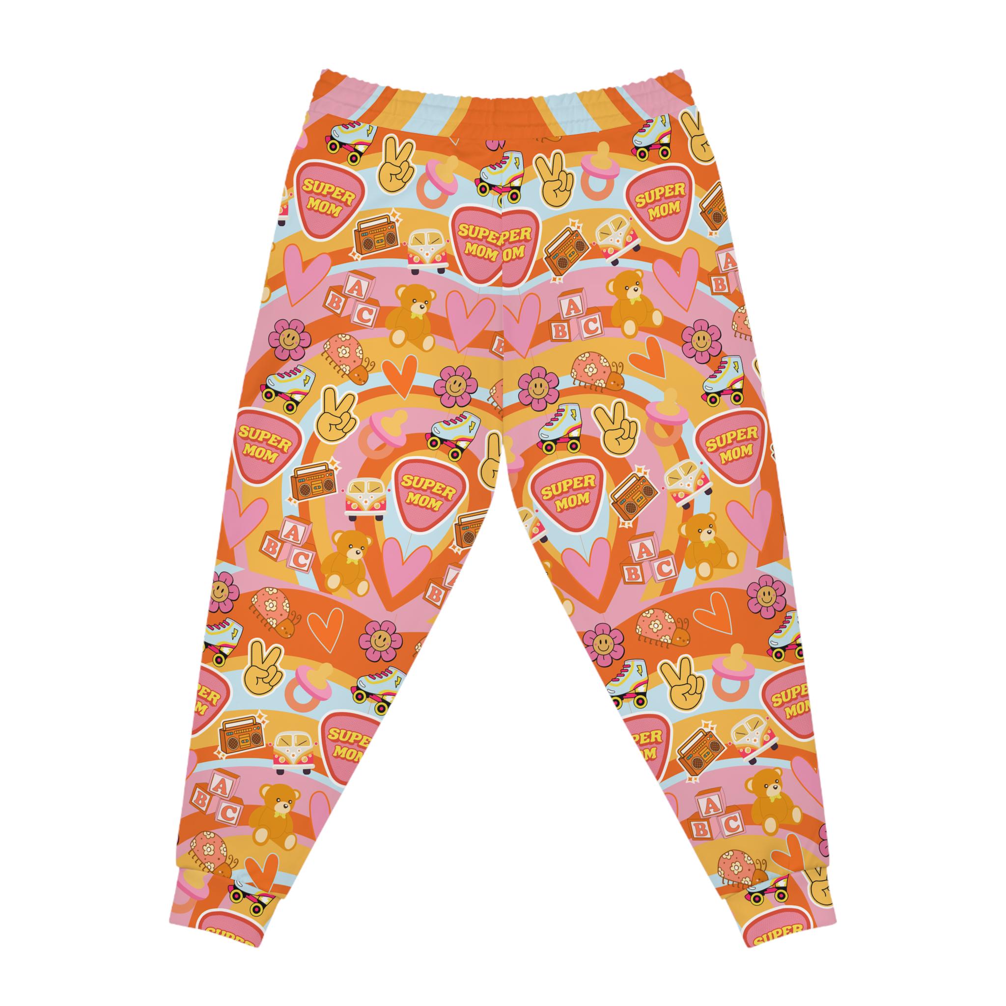 カラフルなレトロなママジョガー - Etsy 日本