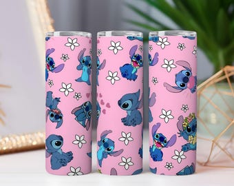 Blue Alien Tumbler Wrap PNG: 20oz 30oz Seamless Sublimation Design (Digital Download)