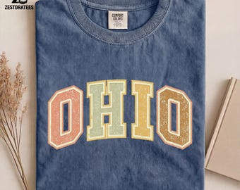 T-shirt met grafische print Ohio Varsity — vintage College State Pride-shirt