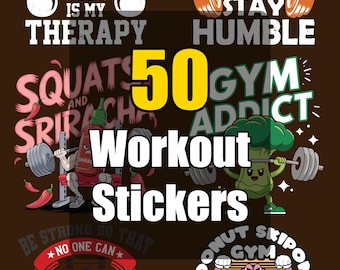 50 Workout Stickers Pack