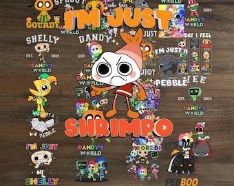 Dandy’s World–Inspired Sticker Bundle