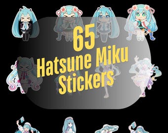 Hatsune Miku Sticker Set | 65 PCS