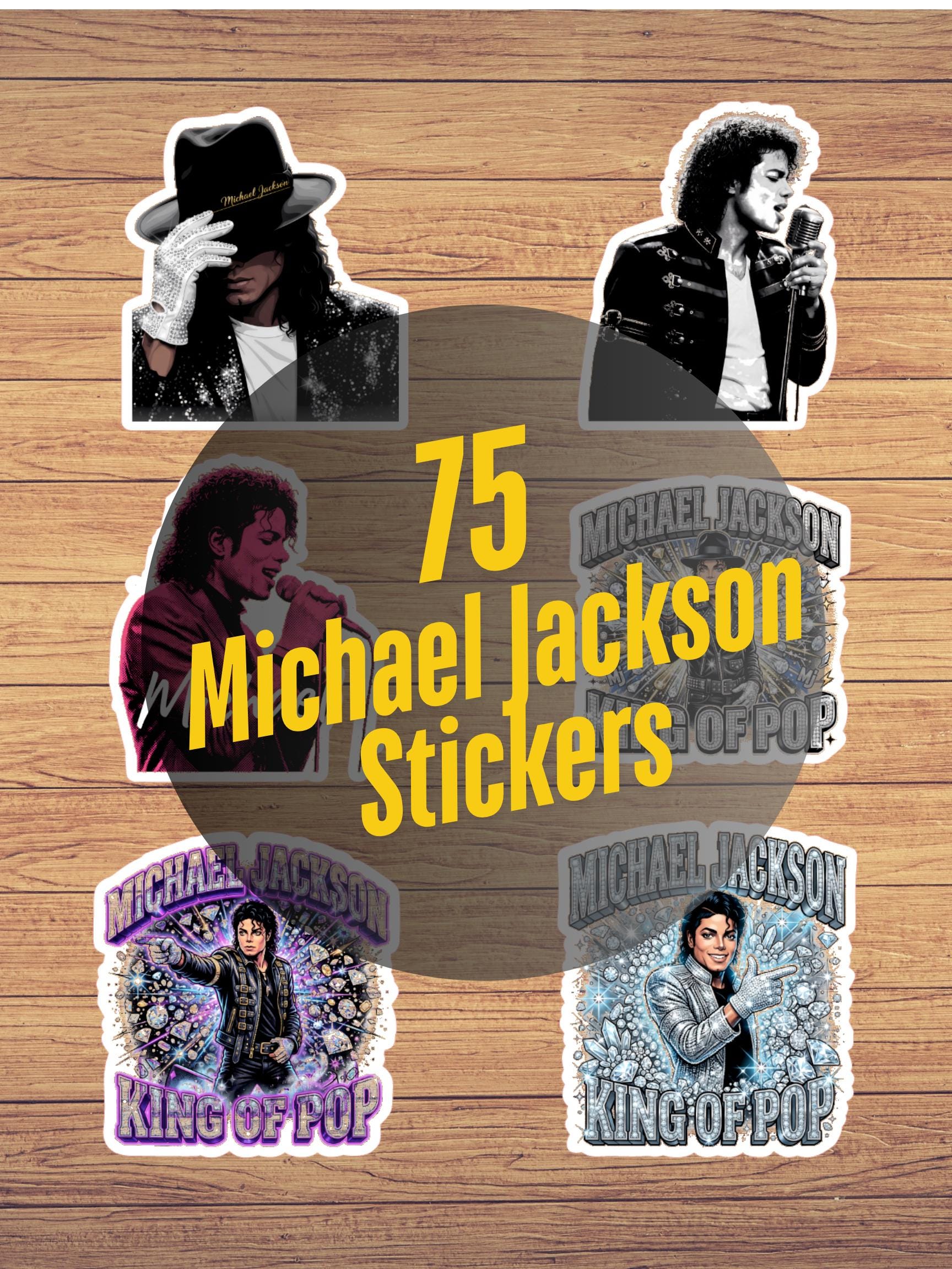 Jackson Inlay Sticker Michael Jackson Stickers | 75 Unique Designs - Etsy