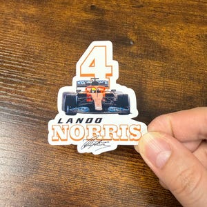 Juego de pegatinas de Lando Norris, campeón del mundo de F1 (20 unidades) imagen 6
