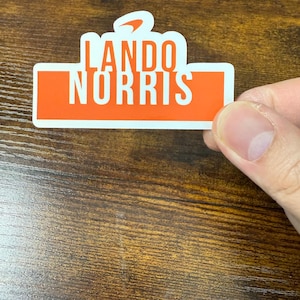 Juego de pegatinas de Lando Norris, campeón del mundo de F1 (20 unidades) imagen 8