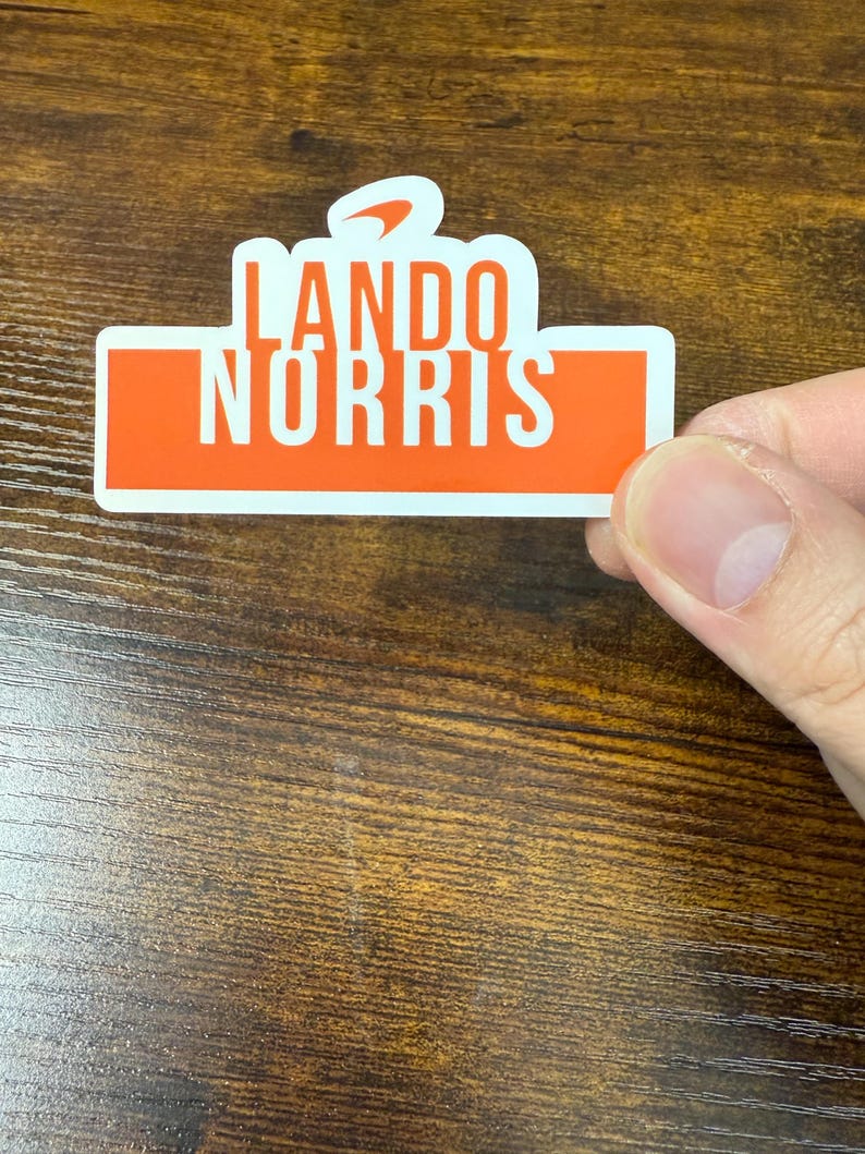 Juego de pegatinas de Lando Norris, campeón del mundo de F1 (20 unidades) imagen 8