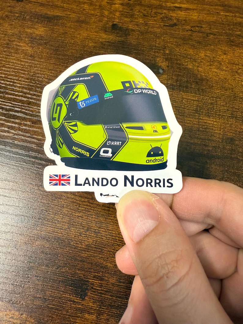 Juego de pegatinas de Lando Norris, campeón del mundo de F1 (20 unidades) imagen 7