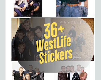36+ Westlife Boyband Sticker Pack