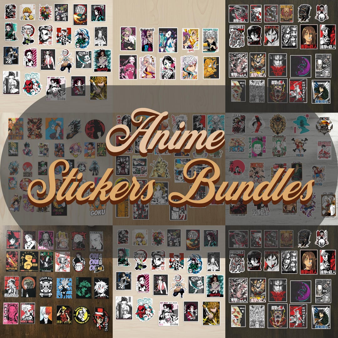 Anime Sticker Bundle - Etsy