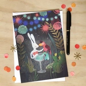 Midnight summer kaart/miniposter