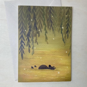 Troostkaart -yellow river - dubbele kaart met envelop